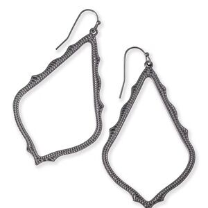 Kendra Scott Gunmetal Sophee Elegant Drop Earrings
